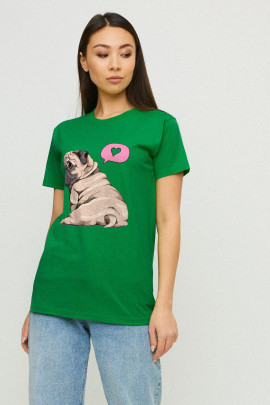 Футболка Boyfriend / дихаючий принт /