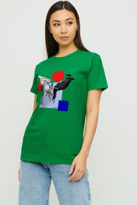 Футболка Boyfriend / дихаючий принт /