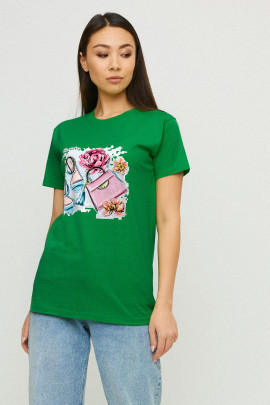 Футболка Boyfriend / дихаючий принт /