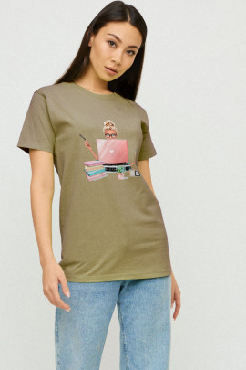 Футболка Boyfriend / дихаючий принт/