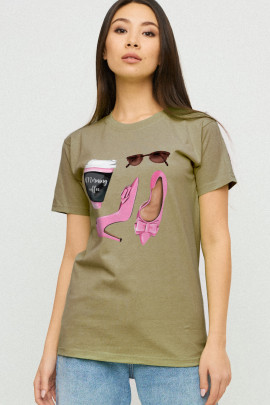 Футболка Boyfriend / дихаючий принт/