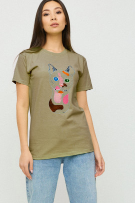 Футболка Boyfriend / дихаючий принт/