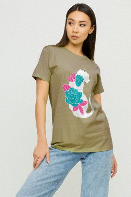 Футболка Boyfriend / дихаючий принт/