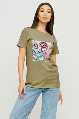 Футболка Boyfriend / дихаючий принт/