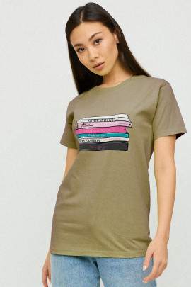 Футболка Boyfriend / дихаючий принт/