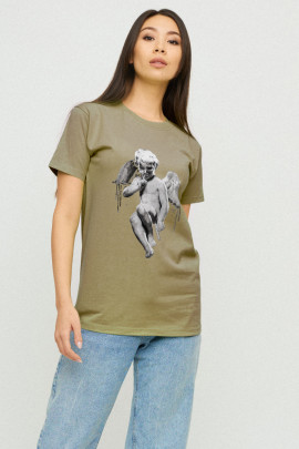 Футболка Boyfriend / дихаючий принт/