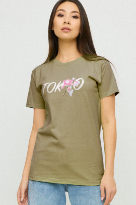 Футболка Boyfriend / дихаючий принт/