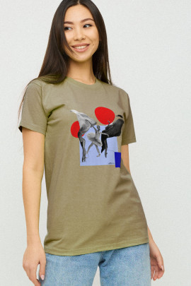 Футболка Boyfriend / дихаючий принт/