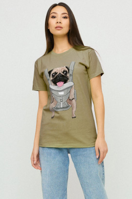 Футболка Boyfriend / дихаючий принт/