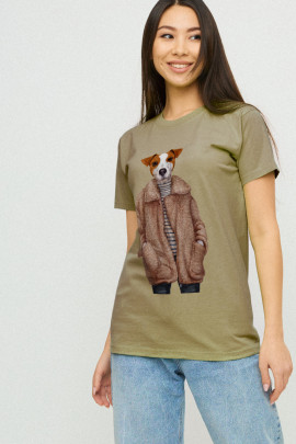 Футболка Boyfriend / дихаючий принт/