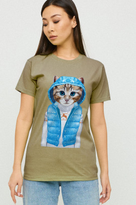 Футболка Boyfriend / дихаючий принт/