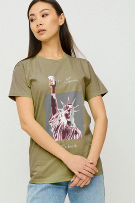 Футболка Boyfriend / дихаючий принт/