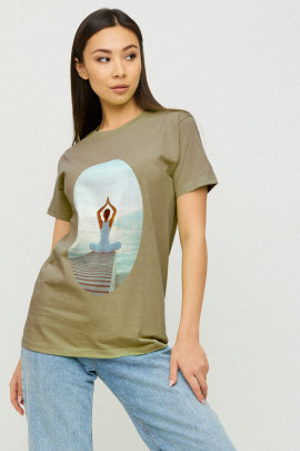 Футболка Boyfriend / дихаючий принт/