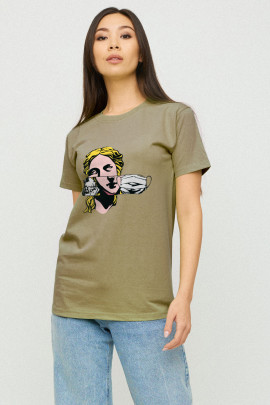 Футболка Boyfriend / дихаючий принт/