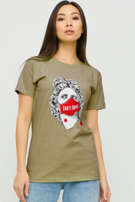 Футболка Boyfriend / дихаючий принт/