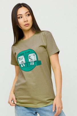 Футболка Boyfriend / дихаючий принт/