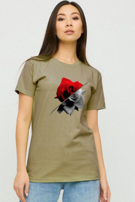 Футболка Boyfriend / дихаючий принт/