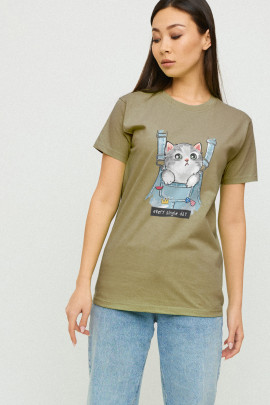 Футболка Boyfriend / дихаючий принт/