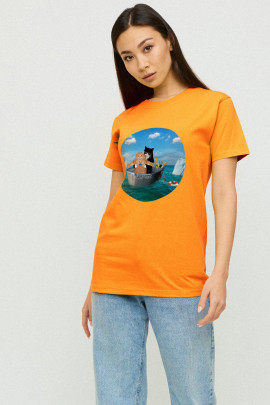 Футболка Boyfriend / дихаючий принт /