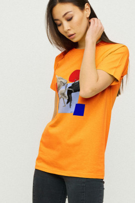 Футболка Boyfriend / дихаючий принт /