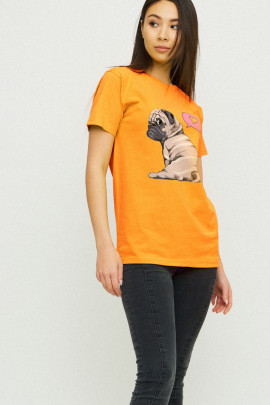 Футболка Boyfriend / дихаючий принт /