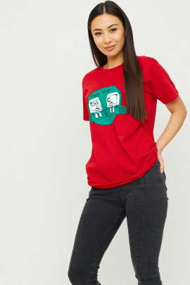 Футболка Boyfriend / дихаючий принт /