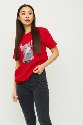 Футболка Boyfriend / дихаючий принт /