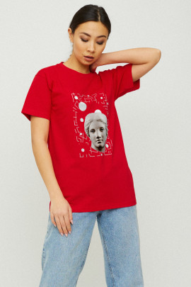 Футболка Boyfriend / дихаючий принт /