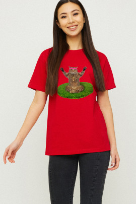 Футболка Boyfriend / дихаючий принт /