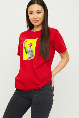 Футболка Boyfriend / дихаючий принт /