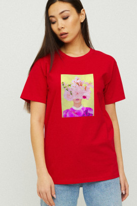 Футболка Boyfriend / дихаючий принт /