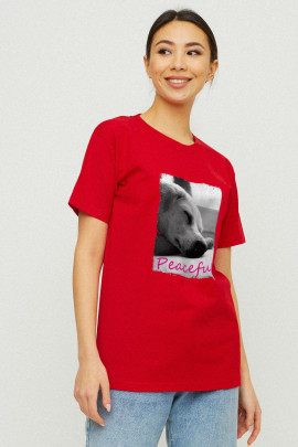 Футболка Boyfriend / дихаючий принт /