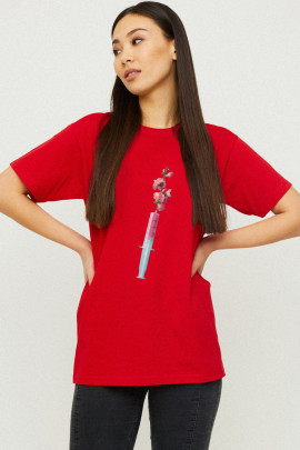 Футболка Boyfriend / дихаючий принт /