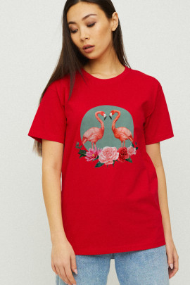 Футболка Boyfriend / дихаючий принт /