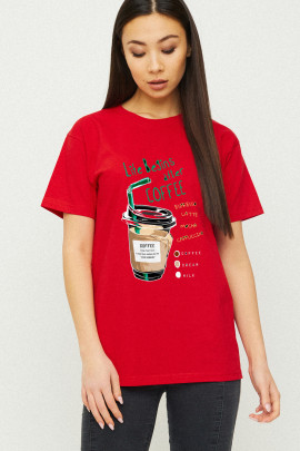 Футболка Boyfriend / дихаючий принт /