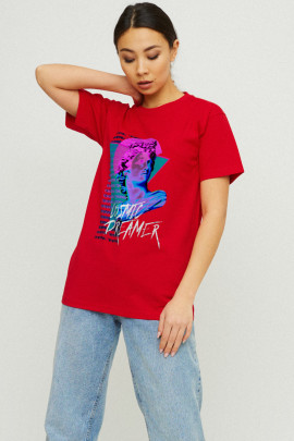 Футболка Boyfriend / дихаючий принт /