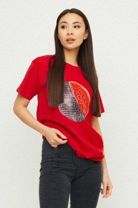 Футболка Boyfriend / дихаючий принт /