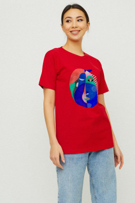 Футболка Boyfriend / дихаючий принт /