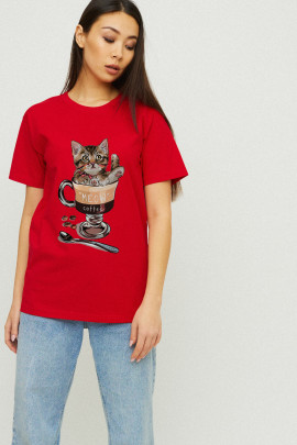 Футболка Boyfriend / дихаючий принт /