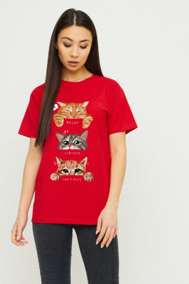 Футболка Boyfriend / дихаючий принт /