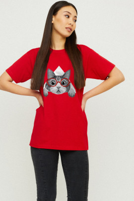 Футболка Boyfriend / дихаючий принт /