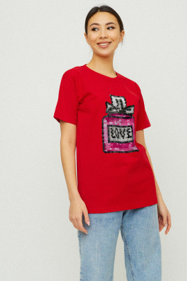 Футболка Boyfriend / дихаючий принт /