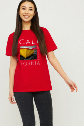 Футболка Boyfriend / дихаючий принт /