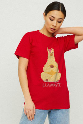 Футболка Boyfriend / дихаючий принт /