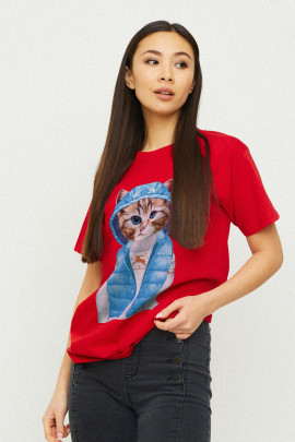 Футболка Boyfriend / дихаючий принт /