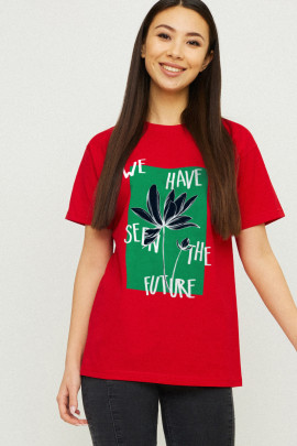 Футболка Boyfriend / дихаючий принт /