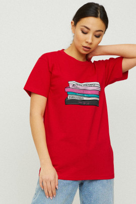 Футболка Boyfriend / дихаючий принт /