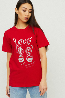 Футболка Boyfriend / дихаючий принт /