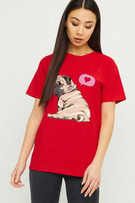 Футболка Boyfriend / дихаючий принт /