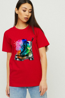 Футболка Boyfriend / дихаючий принт /